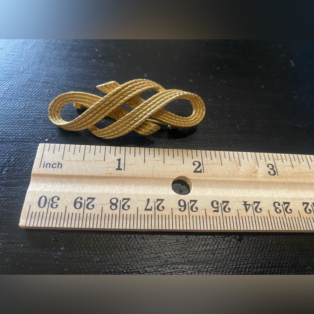 Vintage, ribbon-like brooch - Picture 5 of 6